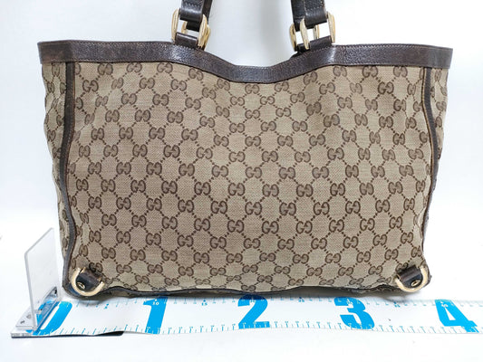 GUCCI GG Canvas Abbey Tote Bag