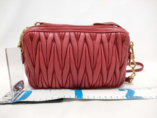 Miu Miu Matelasse Leather Shoulder Bag