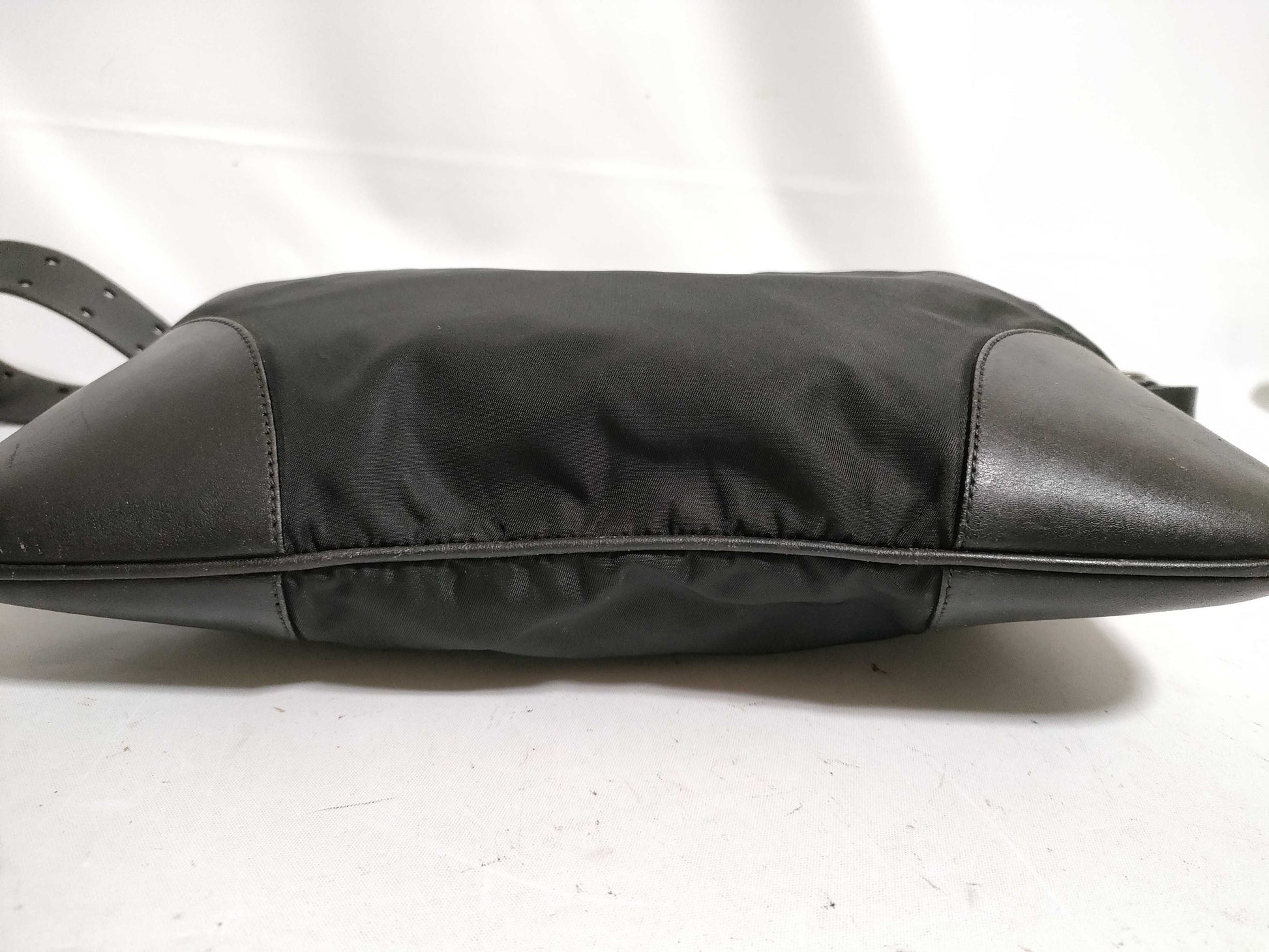 PRADA Nylon Tesuto x Leather Shoulder Bag Shoulder Bag