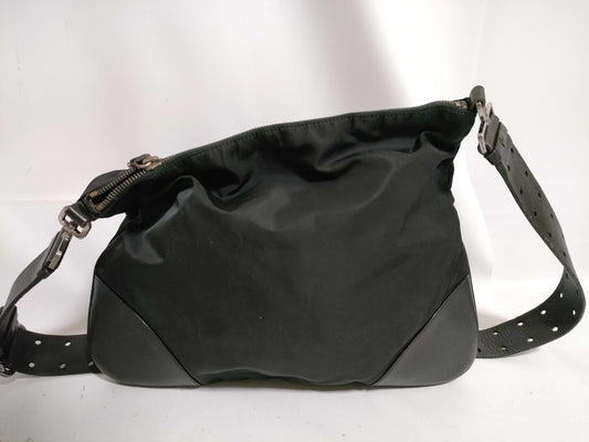 PRADA Nylon Tesuto x Leather Shoulder Bag Shoulder Bag