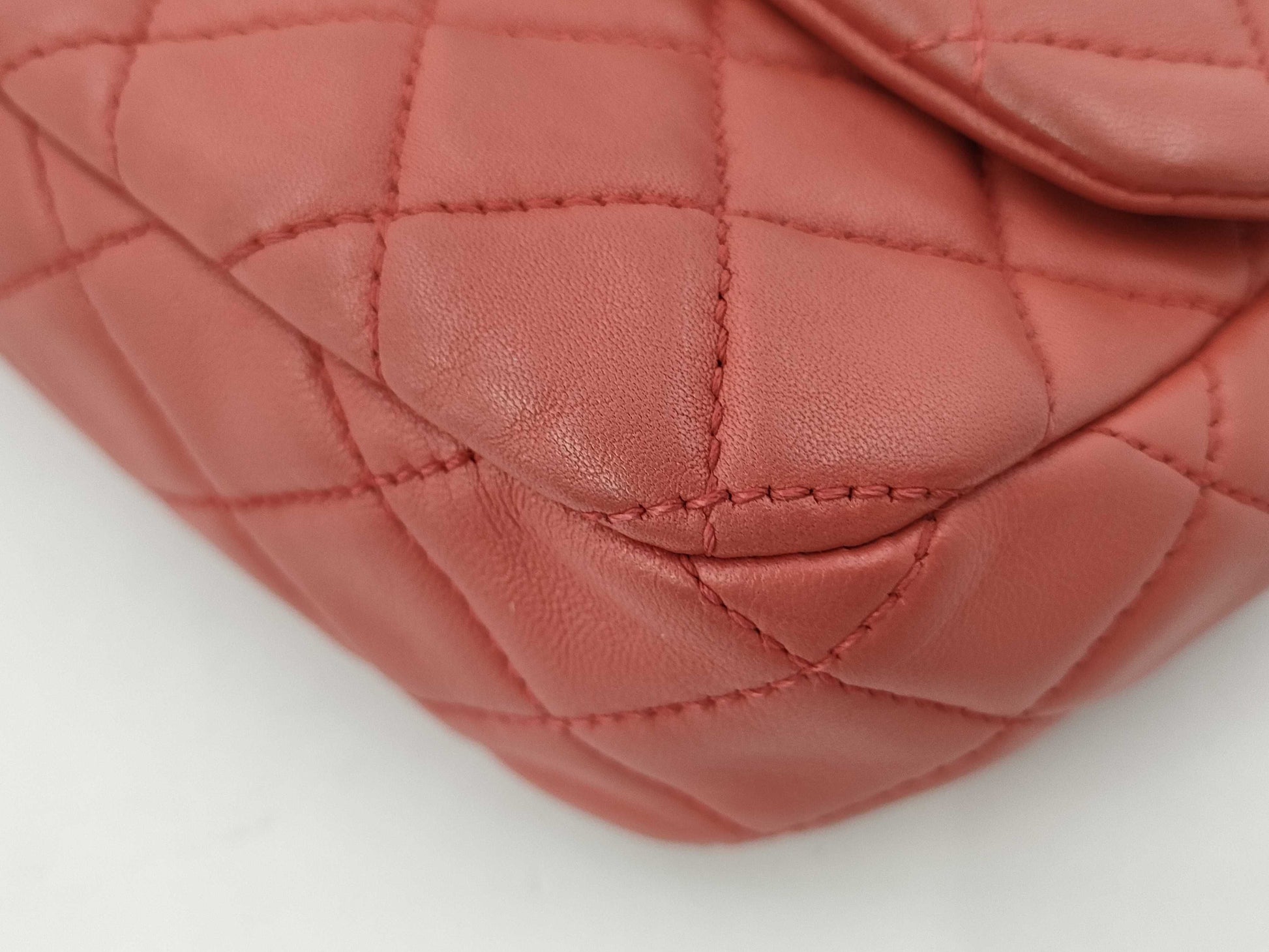 CHANEL Matelasse Lamb Charm Chain Shoulder Bag with Seal