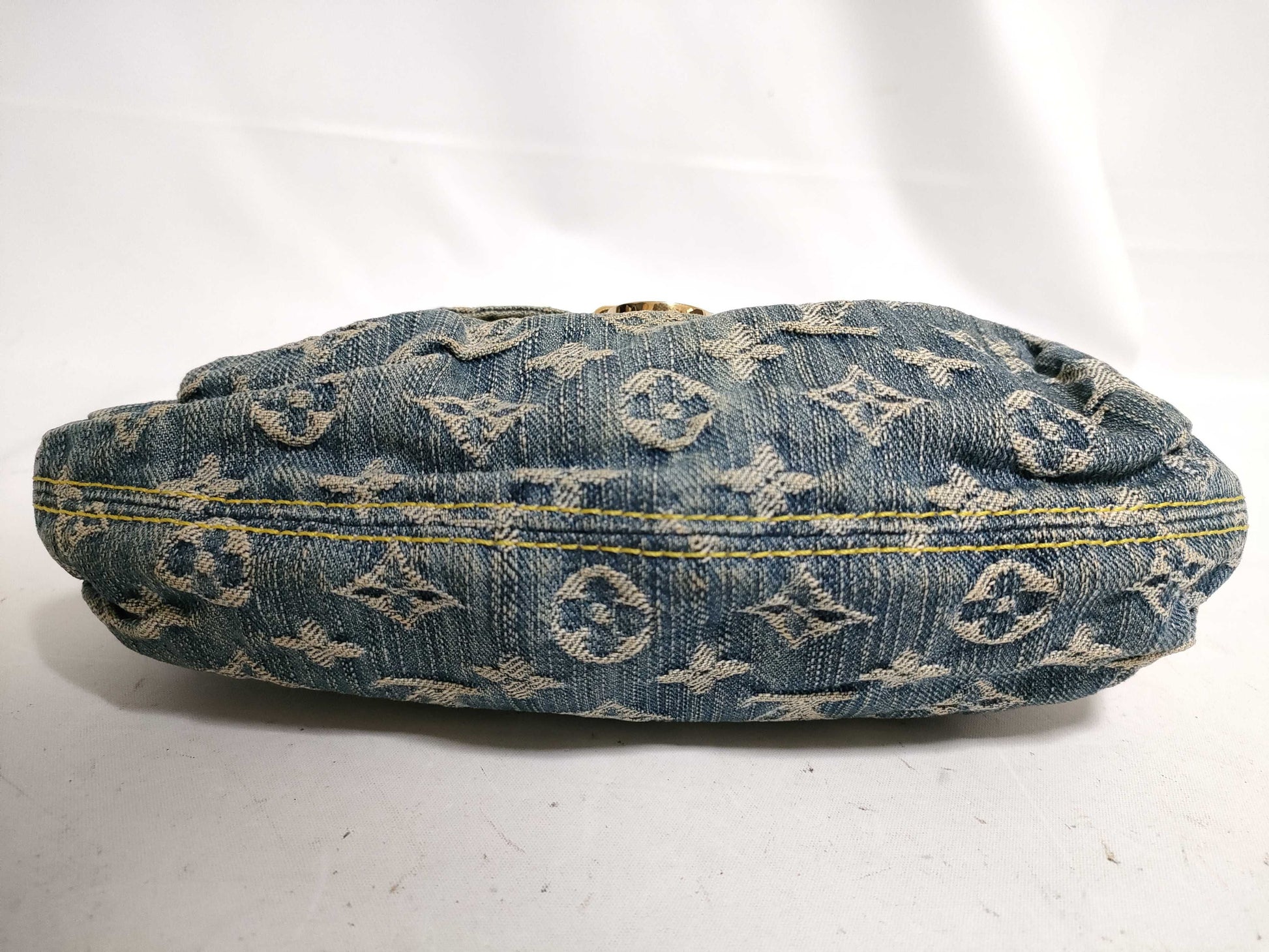 LOUIS VUITTON Monogram Denim Mini Pretty CA1006 Engraved Shoulder Bag
