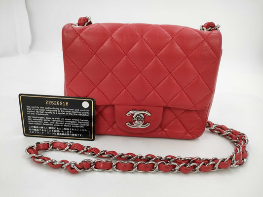 CHANEL Mini Toram Shoulder Bag with Sticker Card