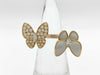Van Cleef&Arpels Papillon Entreale #51 Mother-of-Pearl Diamond PG Au750 7.7g Ring