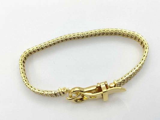 D5.00ct K18 24.6g Bracelet Bangle