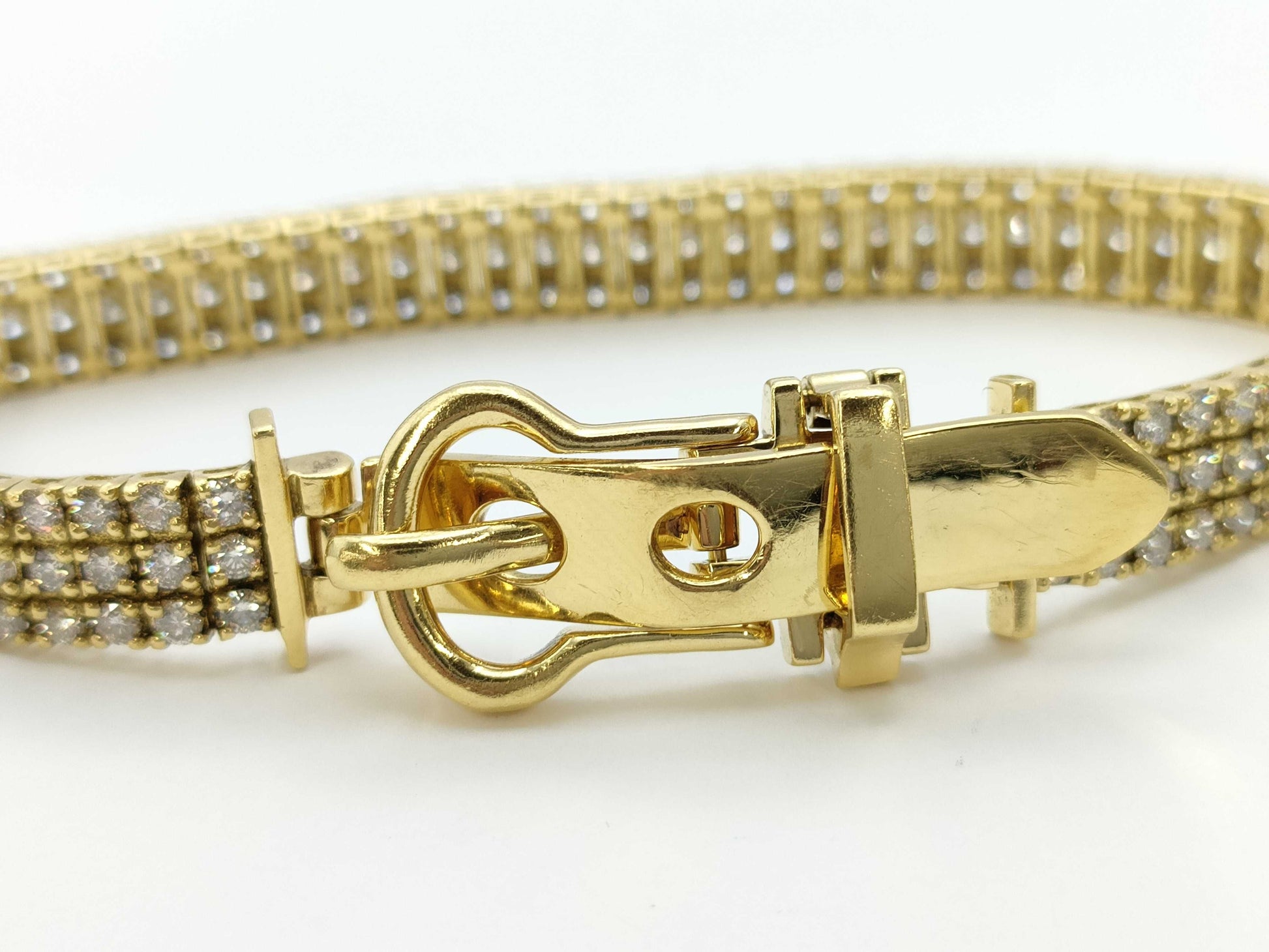 D5.00ct K18 24.6g Bracelet Bangle