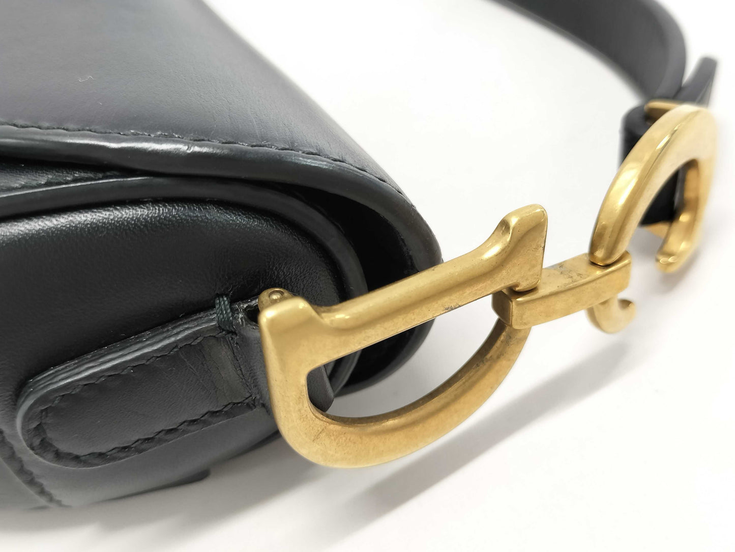 Dior Black Saddle Bag Handbag