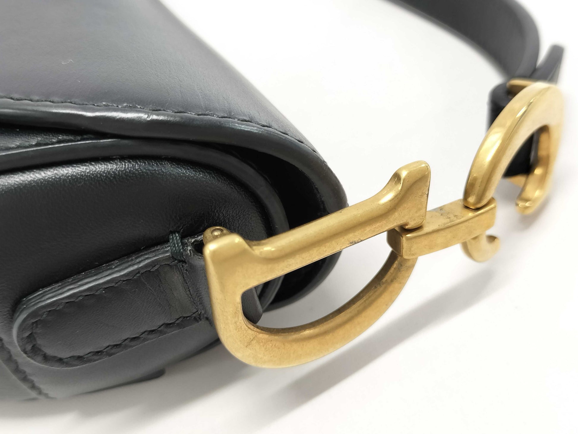 Dior Black Saddle Bag Handbag