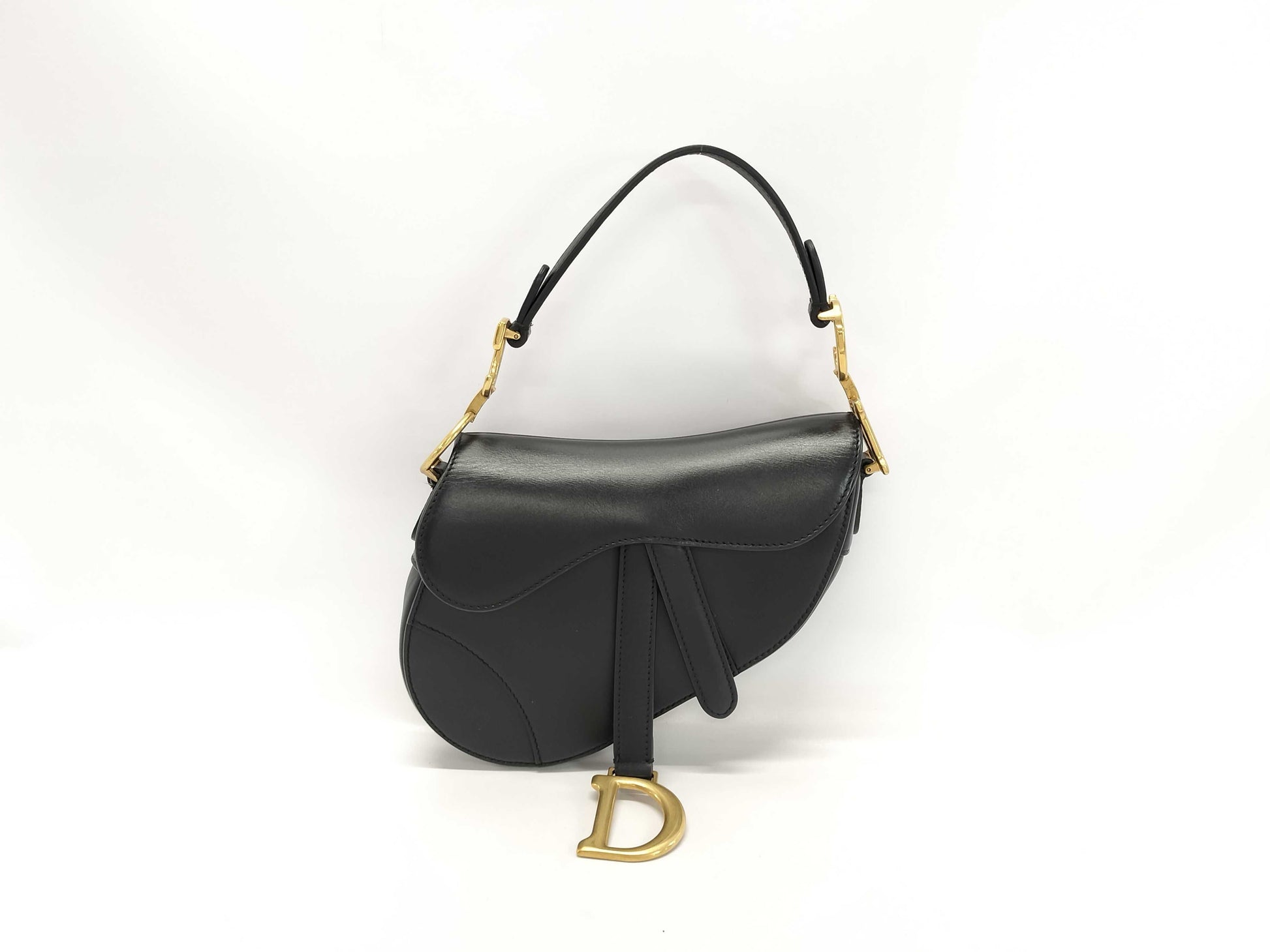 Dior Black Saddle Bag Handbag
