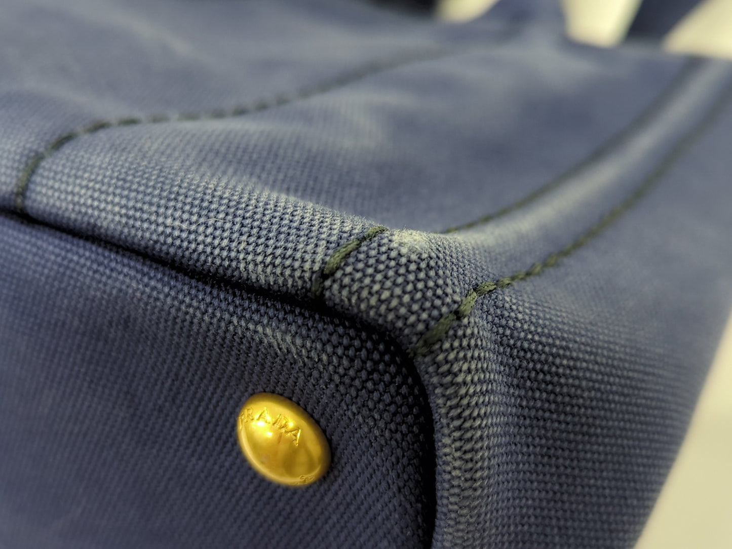 PRADA Kanapa Denim Blue Handbag