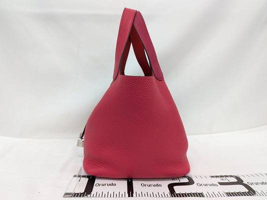 HERMES Picotan Lock MM Tryon Clemence Y-Engraved Handbag