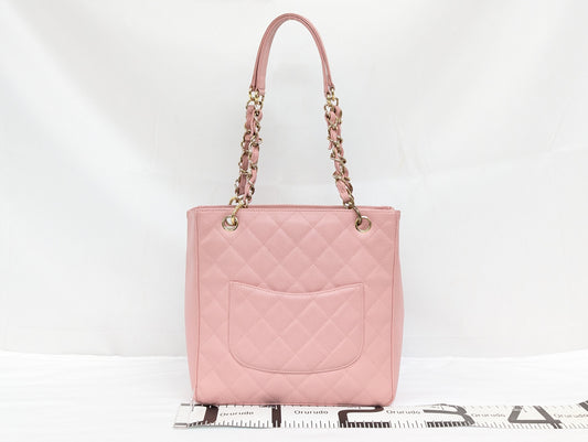 CHANEL Caviar Skin PST Pink Tote Bag