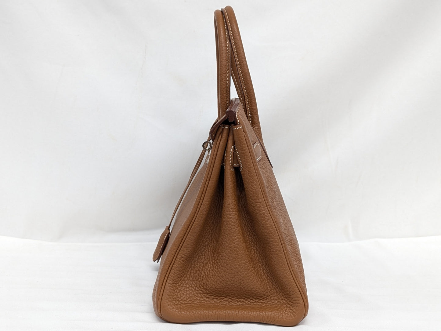 HERMES Birkin 30 Togo Gold SV Hardware □M Handbag