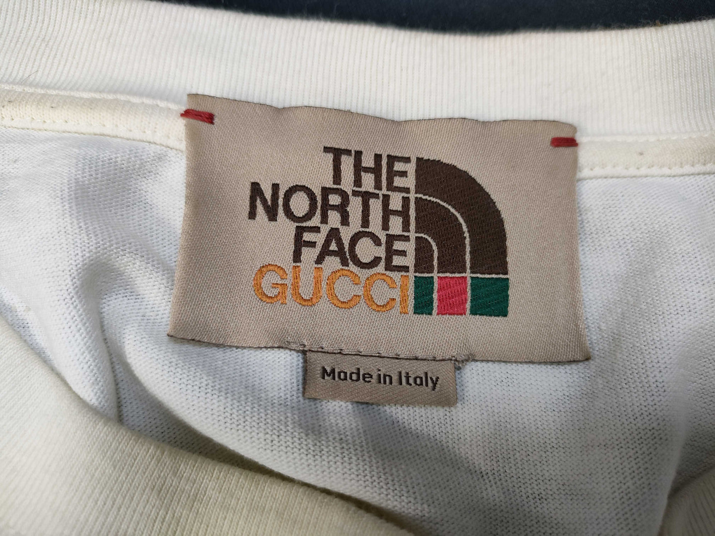 GUCCI GUCCI THE NORTH FACE Gucci x North Face Logo T-Shirt White XXL T-Shirt