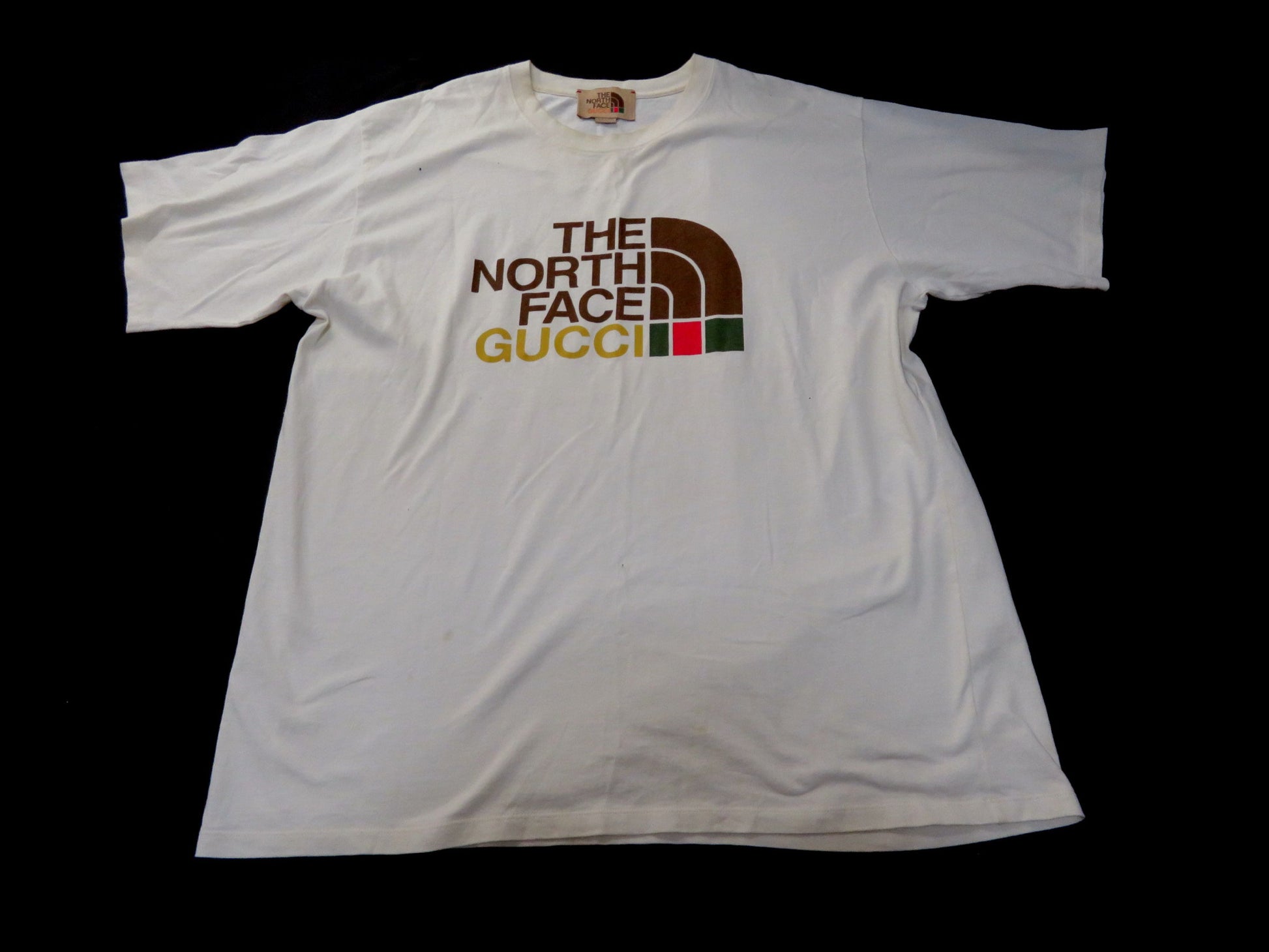 GUCCI GUCCI THE NORTH FACE Gucci x North Face Logo T-Shirt White XXL T-Shirt