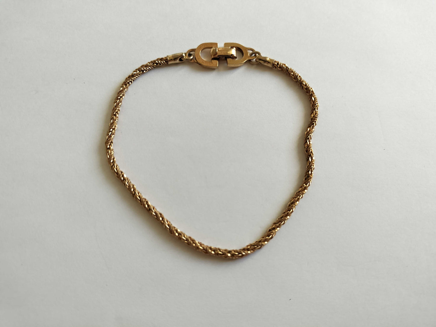 Dior Christian Dior CD Logo Bracelet Gold Christian Dior Bracelets & Bangles