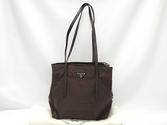 PRADA Prada Nylon x Lambskin Tote Bag Tote Bag