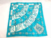 HERMES Carre Hermes Scarf Cliquetis Light Blue Scarf
