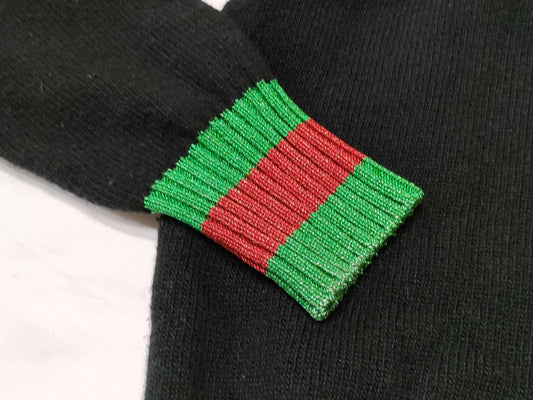 GUCCI Gucci Sherryline Cardigan Black Lame Cardigan