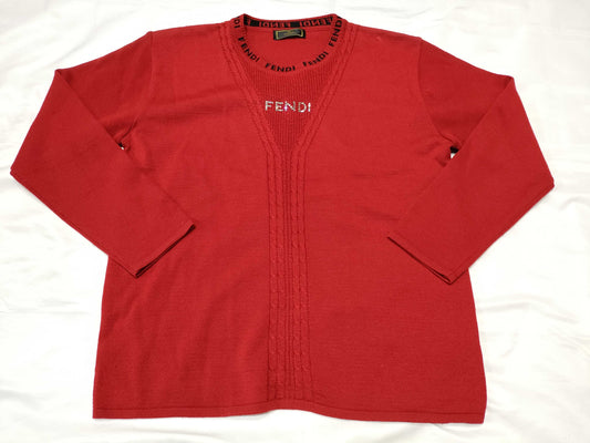 FENDI FENDI Logo Knit Tops