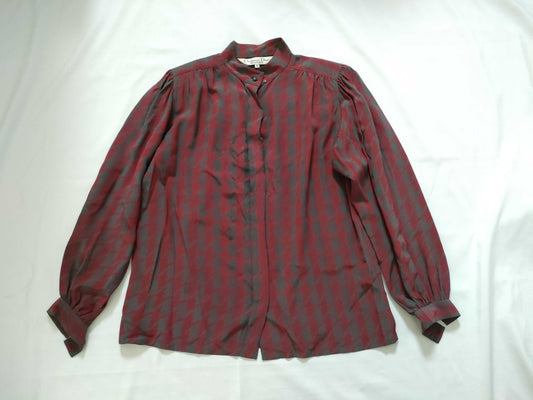 Dior Christian Dior Houndstooth Bowtie Blouse Top