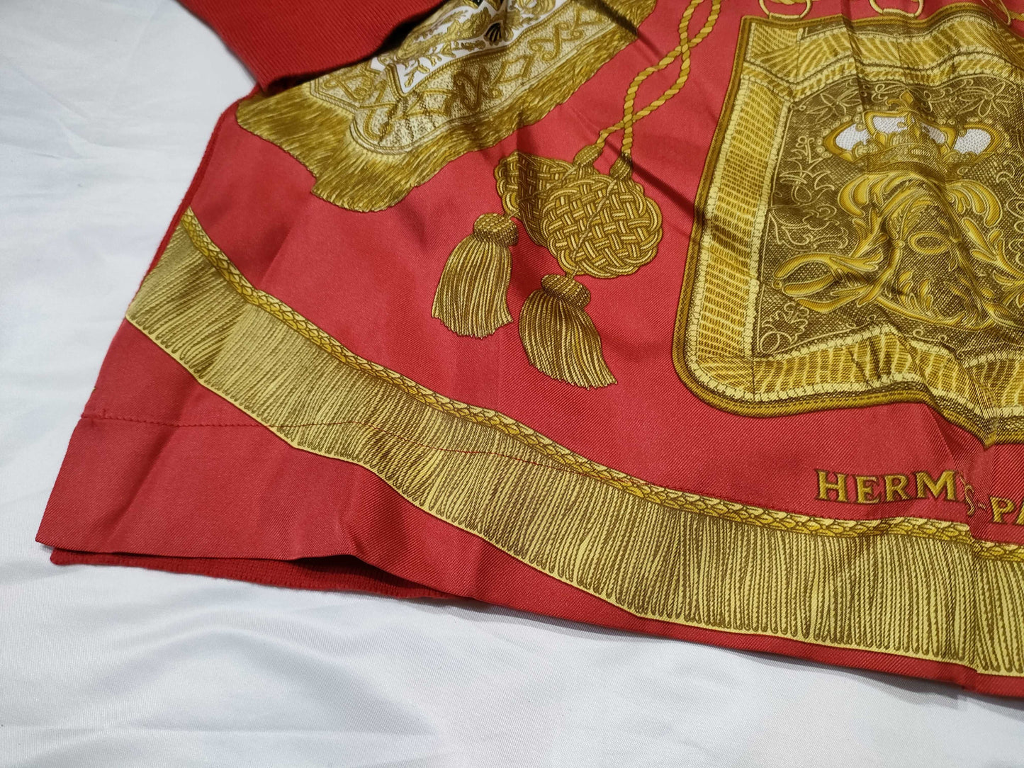 HERMES Twill Laine Silk Knit Top