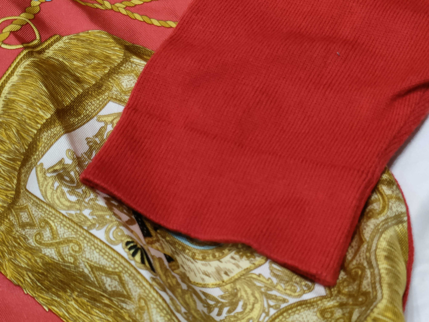 HERMES Twill Laine Silk Knit Top