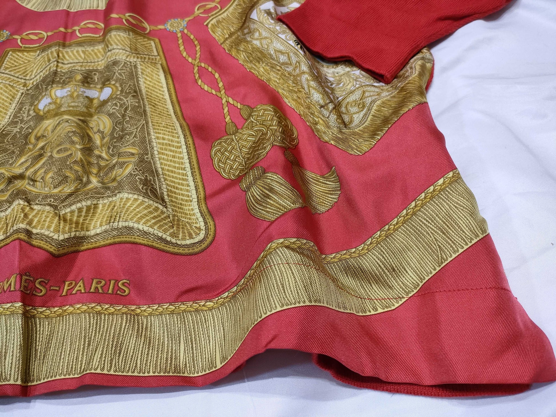 HERMES Twill Laine Silk Knit Top