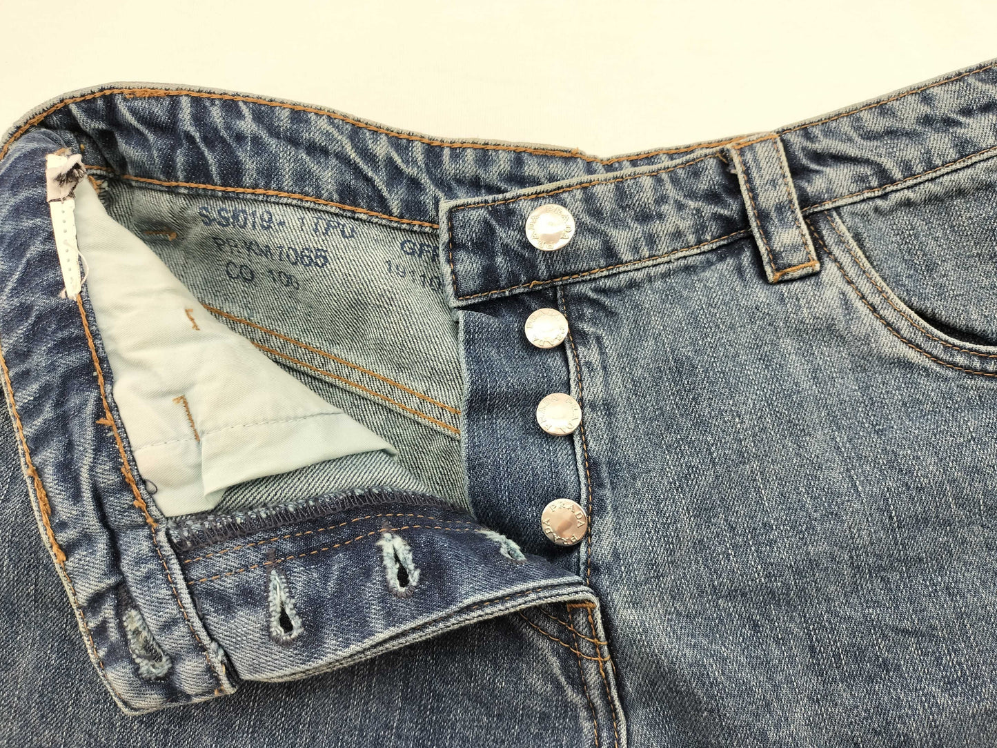 PRADA Triangle Logo Triangle Logo Denim Pants Pants