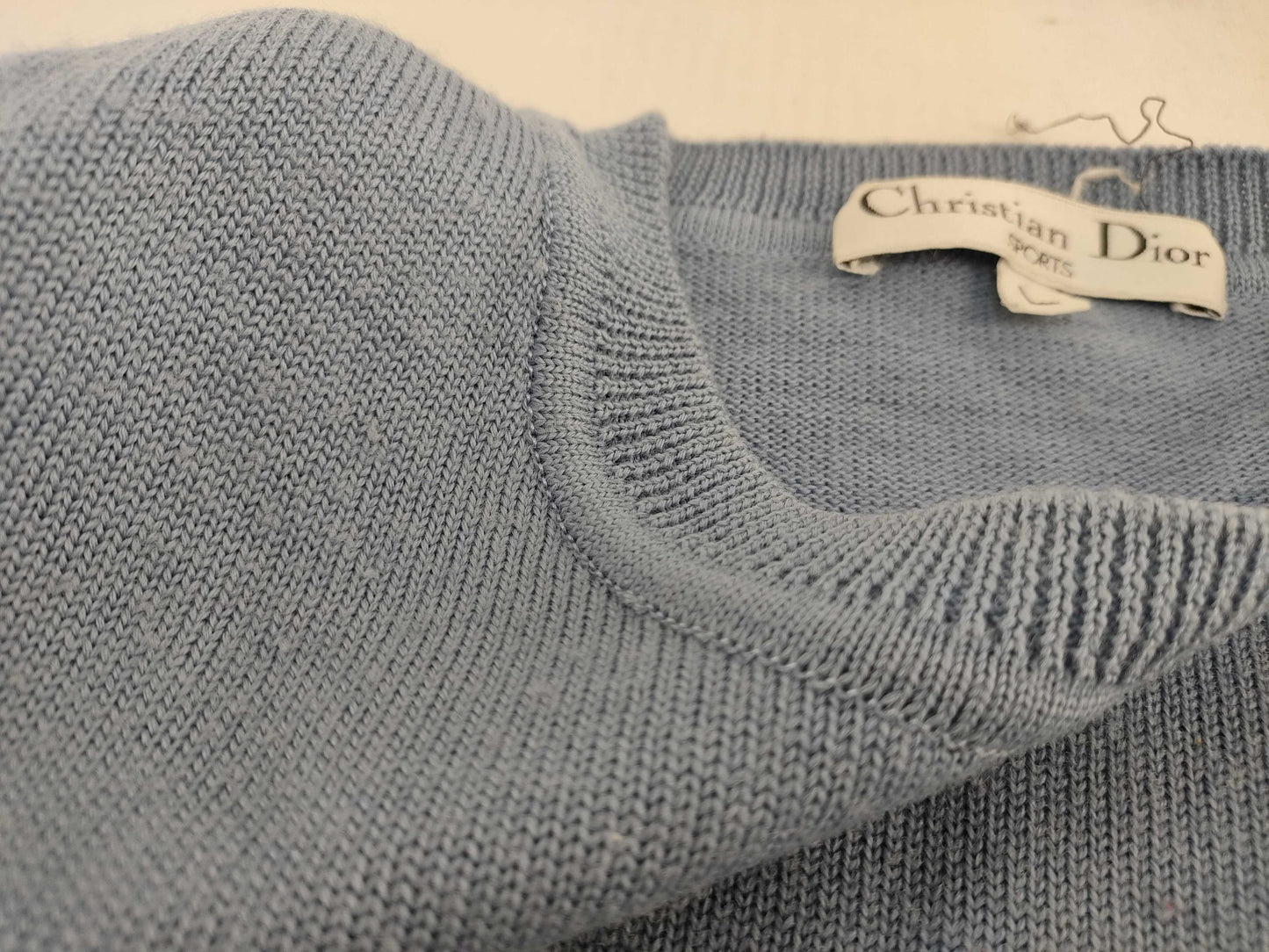 Dior Christian Dior CD Logo Big Logo Knit Top