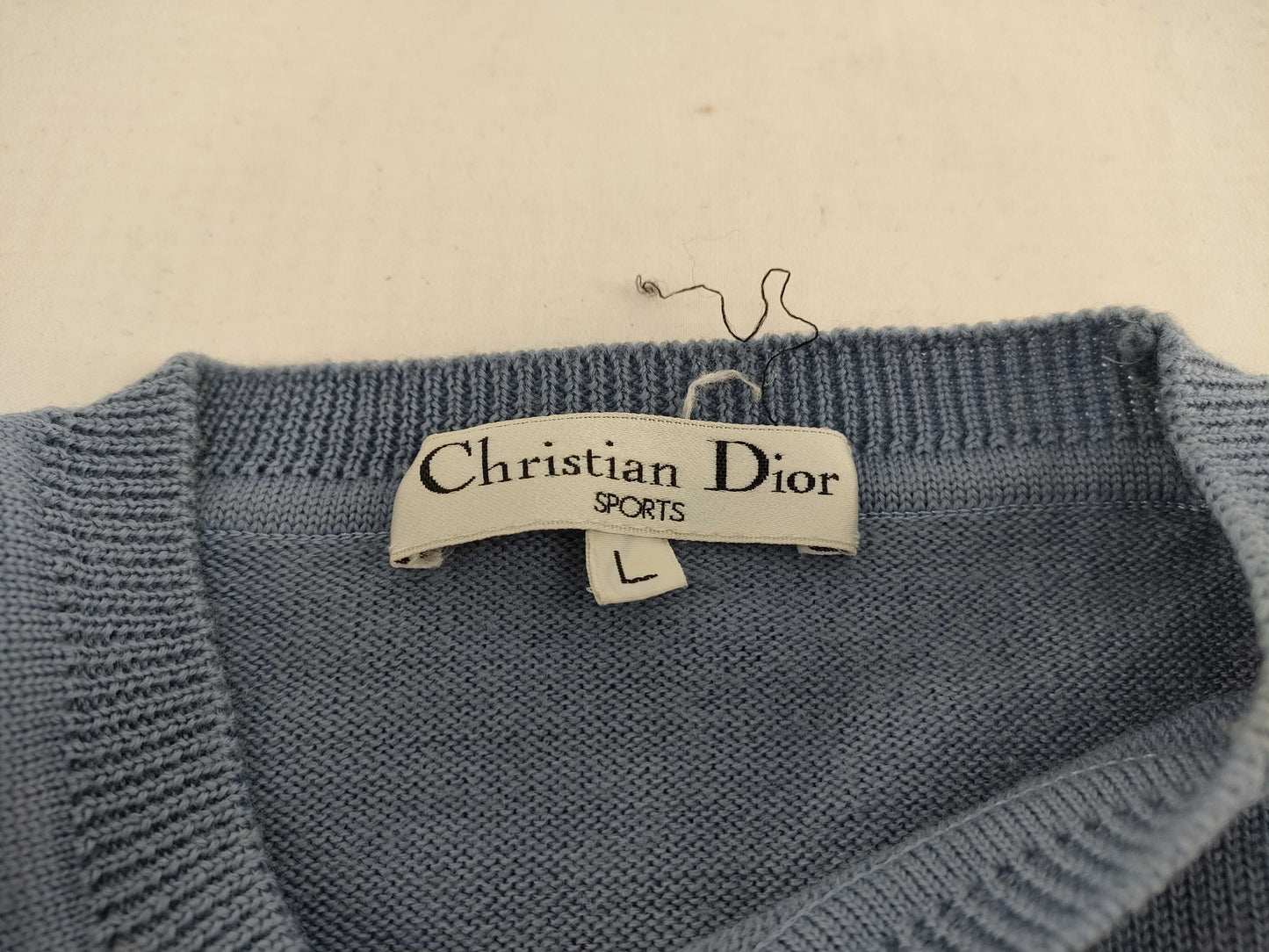Dior Christian Dior CD Logo Big Logo Knit Top