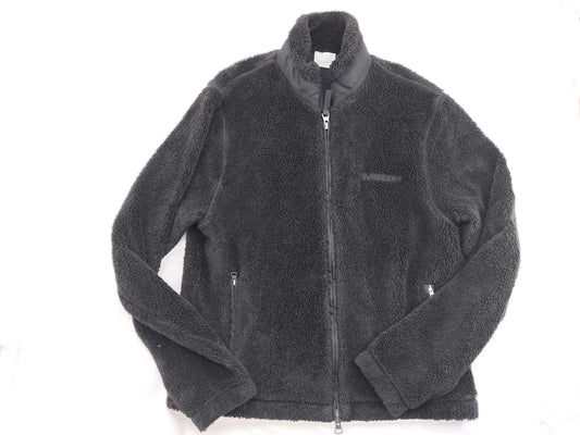 BURBERRY Men's Men's Burberry Current Tag Back Big Logo Embroidered Back Logo Boa Jacket Black Jacket