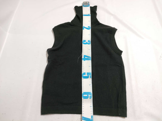 Margiela Period 100% Cashmere Hermes Cashmere Turtleneck Vest Top Black Martin Margiela Tops