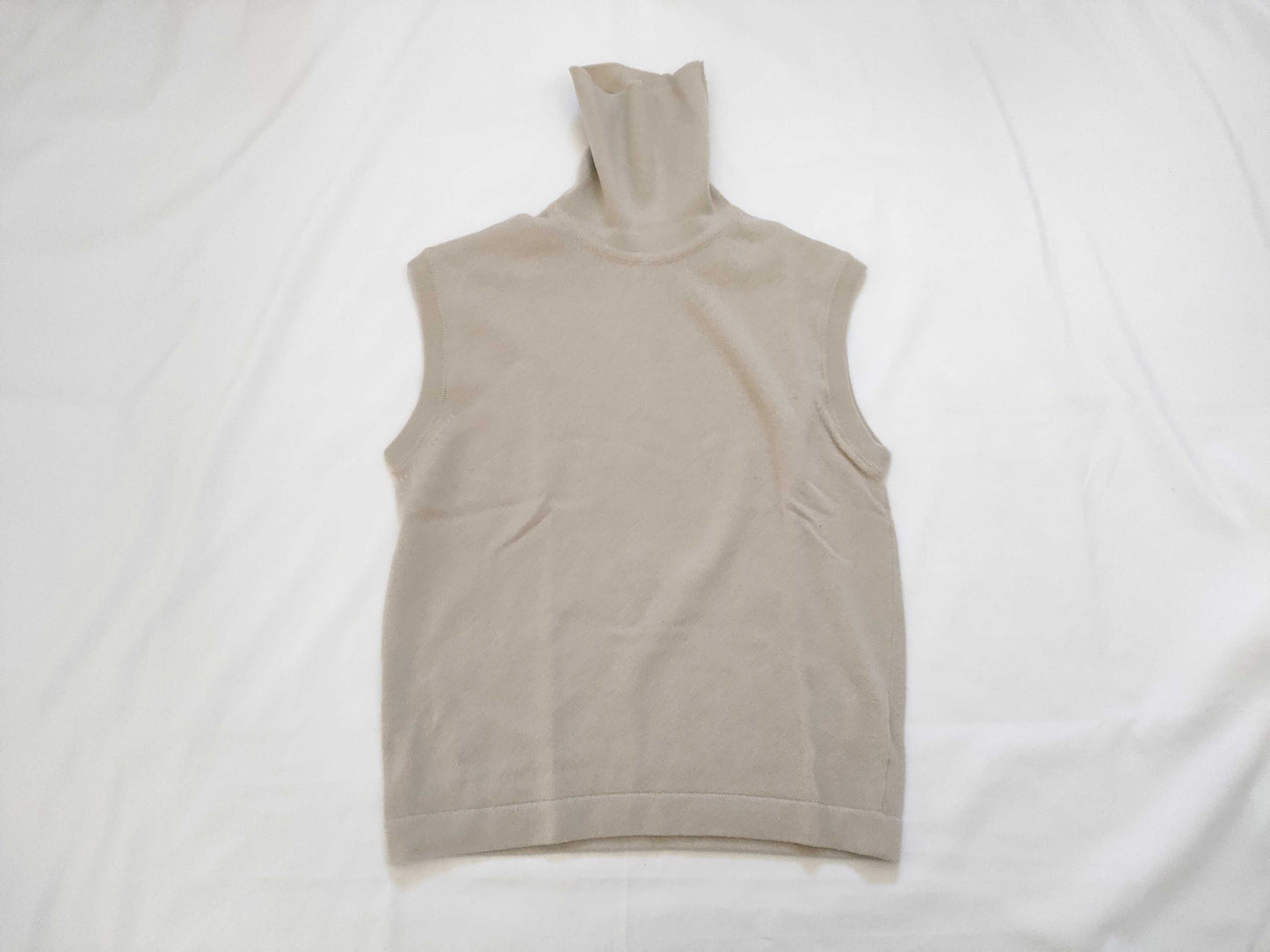 HERMES Margiela Period 100% Cashmere Hermes Cashmere Turtleneck Vest Top Martin Margiela Tops