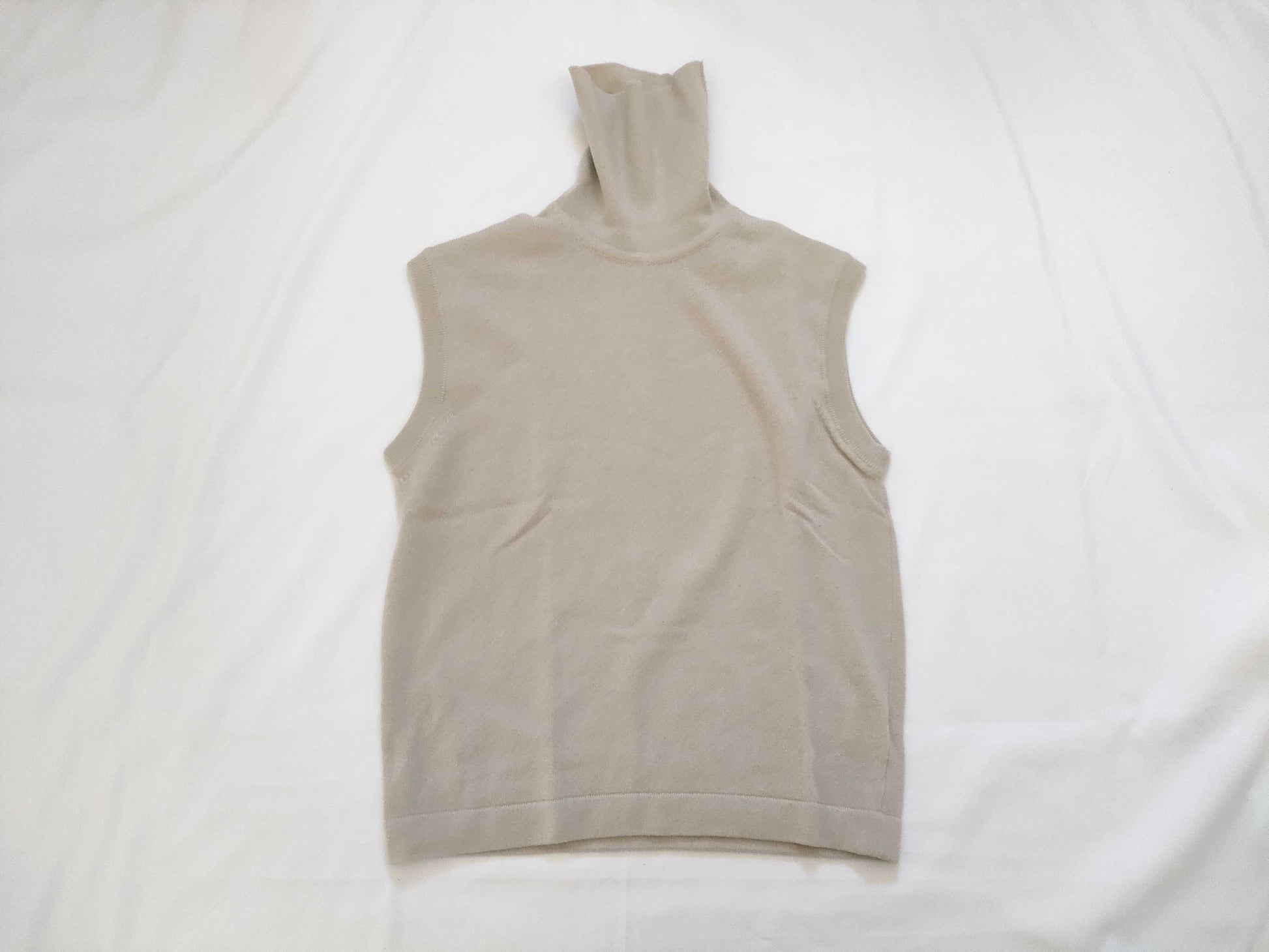 HERMES Margiela Period 100% Cashmere Hermes Cashmere Turtleneck Vest Top Martin Margiela Tops