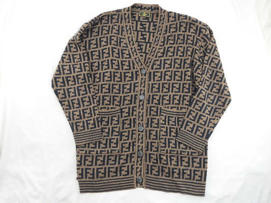FENDI Zucca Print FENDI Zucca Knitted Cardigan
