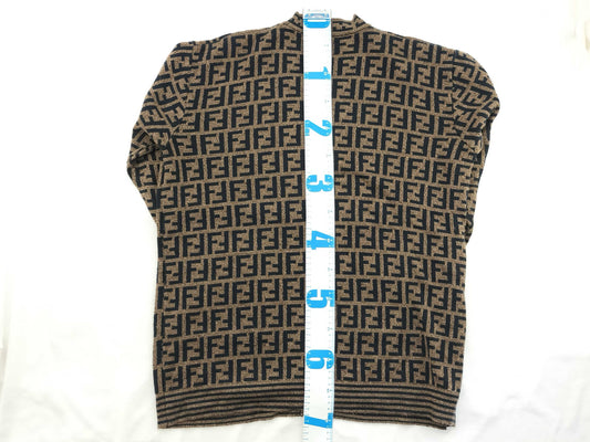 FENDI Zucca Print FENDI Zucca Knitted Cardigan
