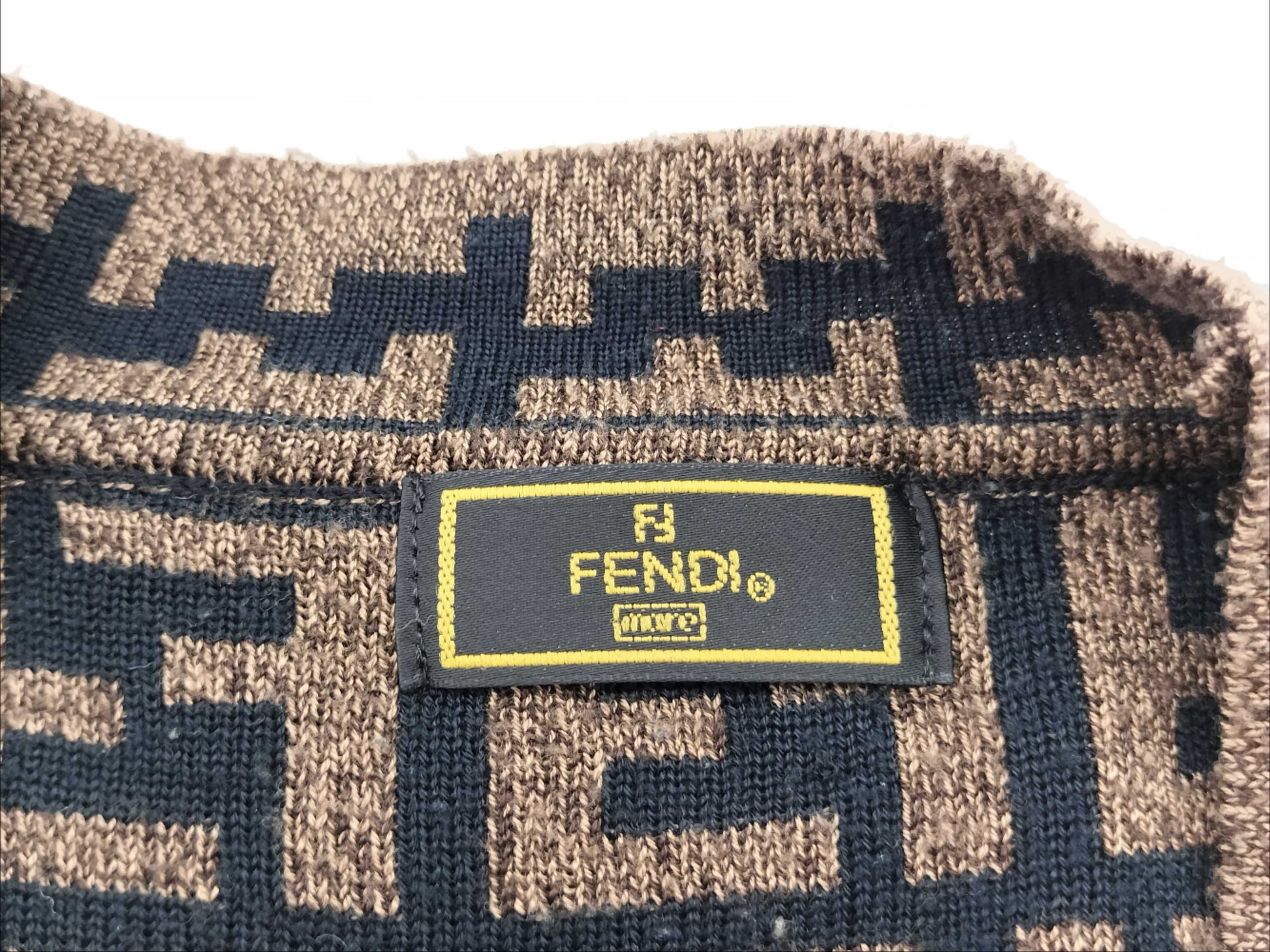 FENDI Zucca Print FENDI Zucca Knitted Cardigan