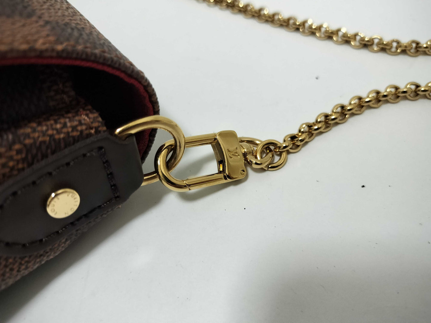 LOUIS VUITTON Damier Vuitton Damier Favorite PM N41276 Shoulder Bag