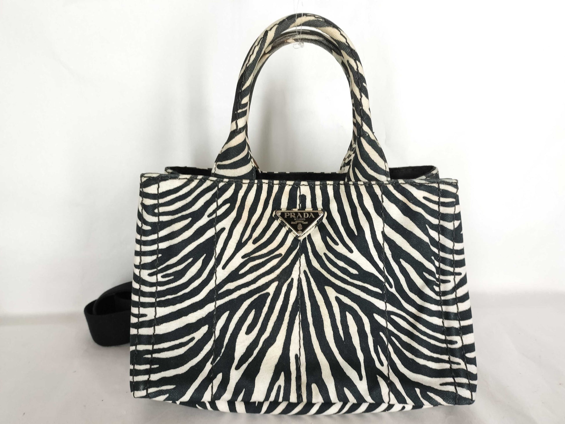 PRADA Zebra Hand Handbag