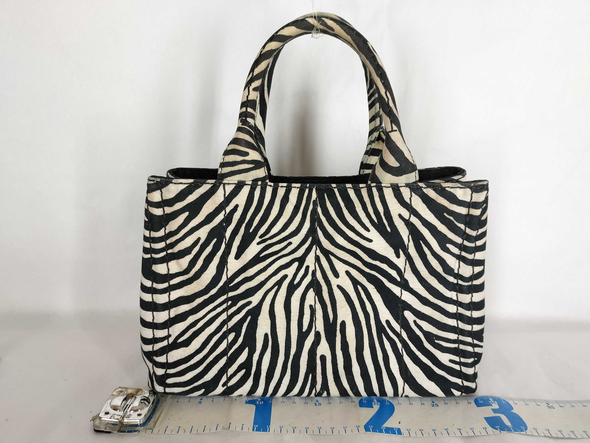 PRADA Zebra Hand Handbag