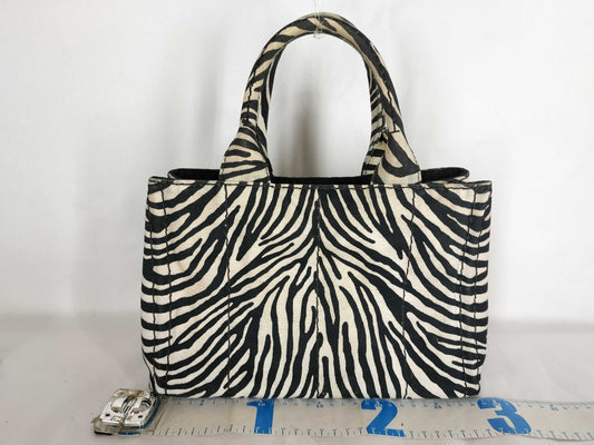 PRADA Zebra Hand Handbag