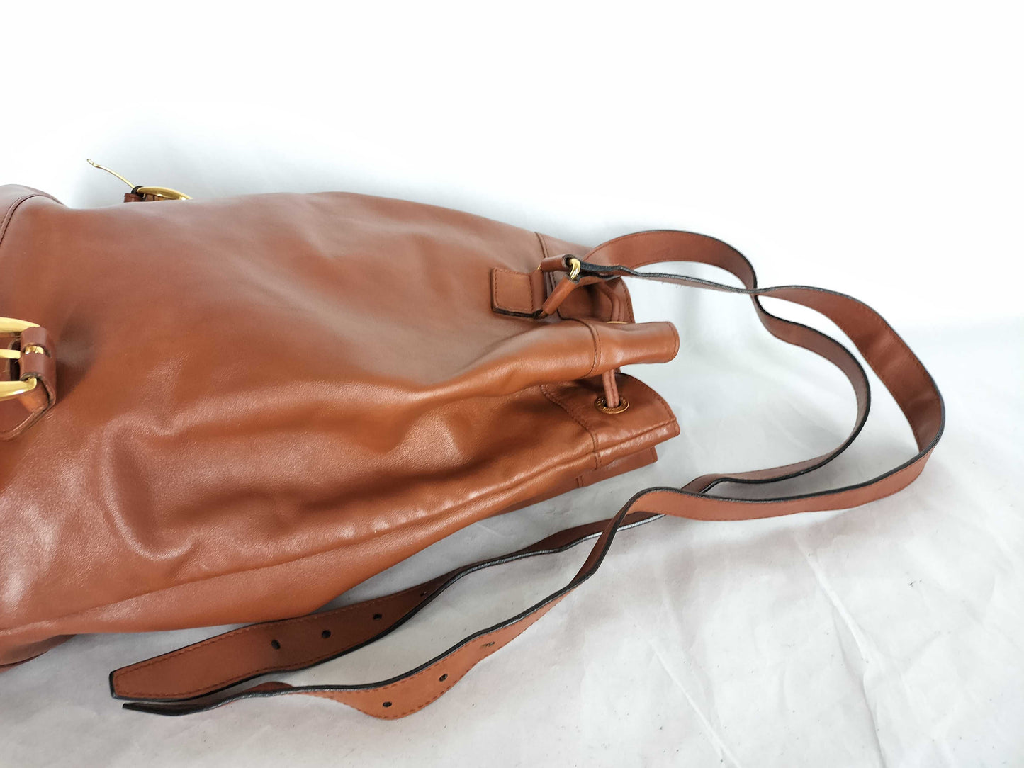 GUCCI Bamboo Gucci Bamboo Drawstring Rucksack Brown Rucksack
