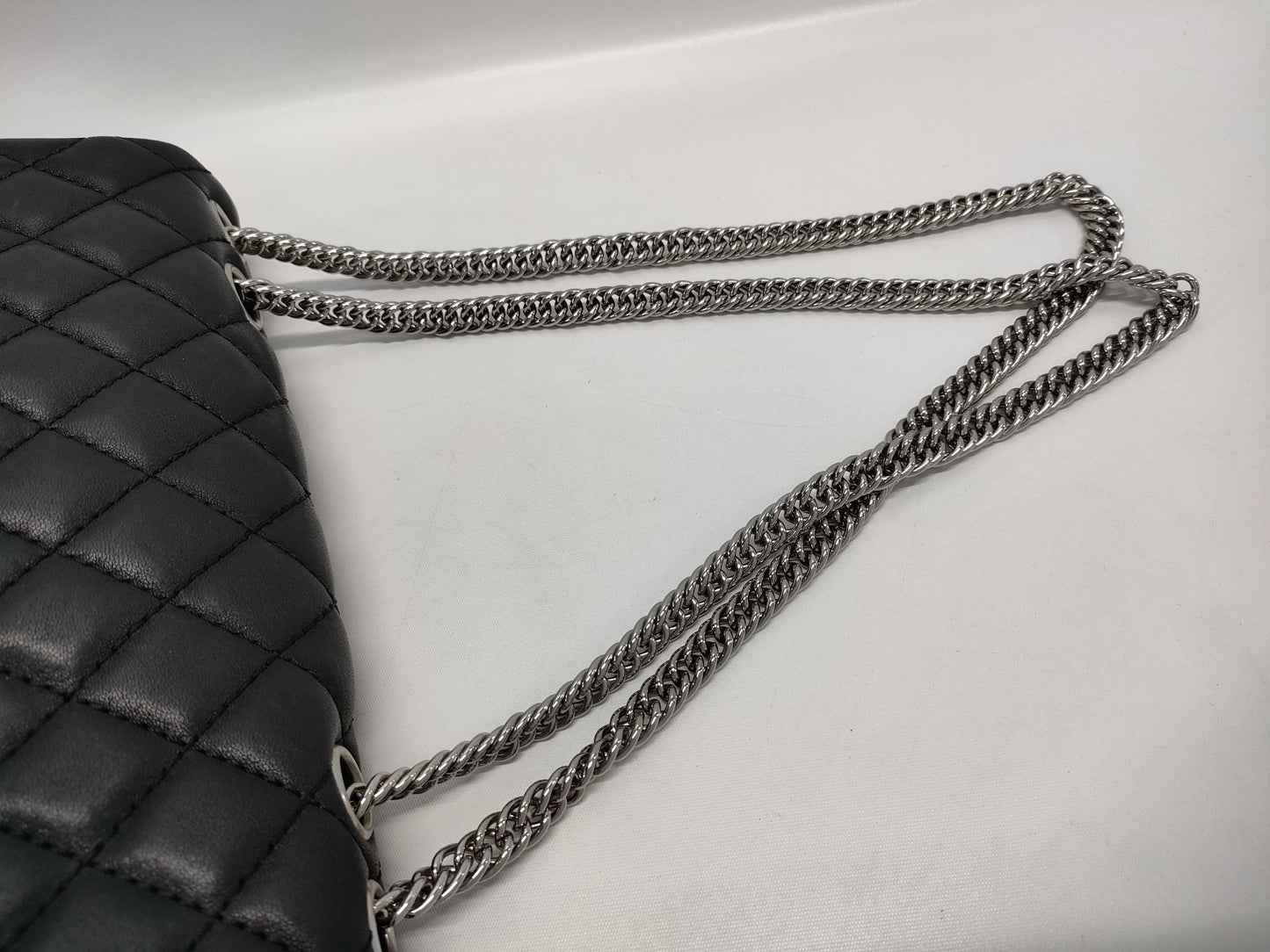CHANEL Matelasse Shoulder Bag with Silver Hardware