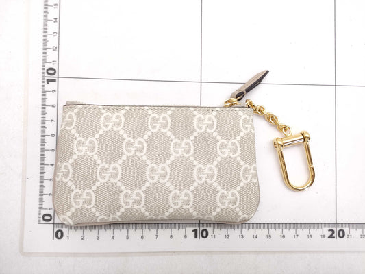 GUCCI Gucci Key Pouch 772321 White Coin Case