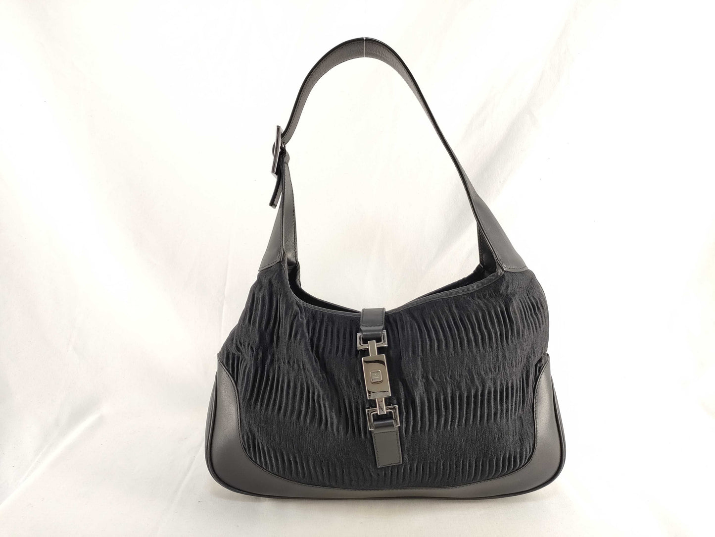 GUCCI Jackie GUCCI Gucci Jackie Satin Bag Black Shoulder Bag