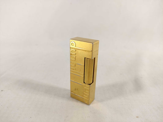 dunhill dunhill dunhill roller type gas lighter gold three-dimensional logo and other accessories