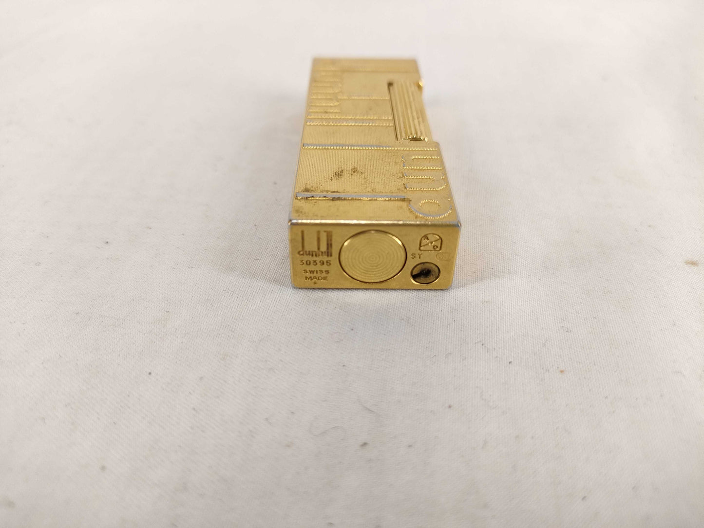 dunhill dunhill dunhill roller type gas lighter gold three-dimensional logo and other accessories