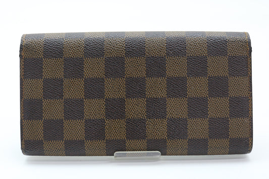 LOUIS VUITTON Damier Portefeuille Sara Long Purse Purse