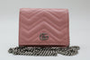 GUCCI GG Marmont Quilted Chain Wallet Wallet